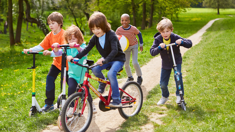 Young Kids Making Friends